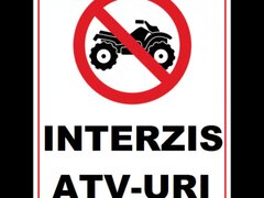 Placuta interzis atv-uri